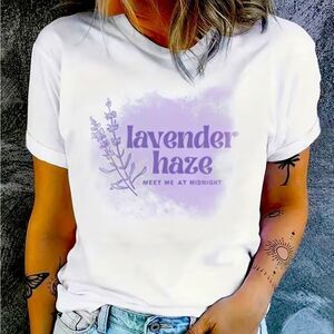 NWT LAVENDER HAZE Meet Me At Midnight Taylor Swift T Shirt